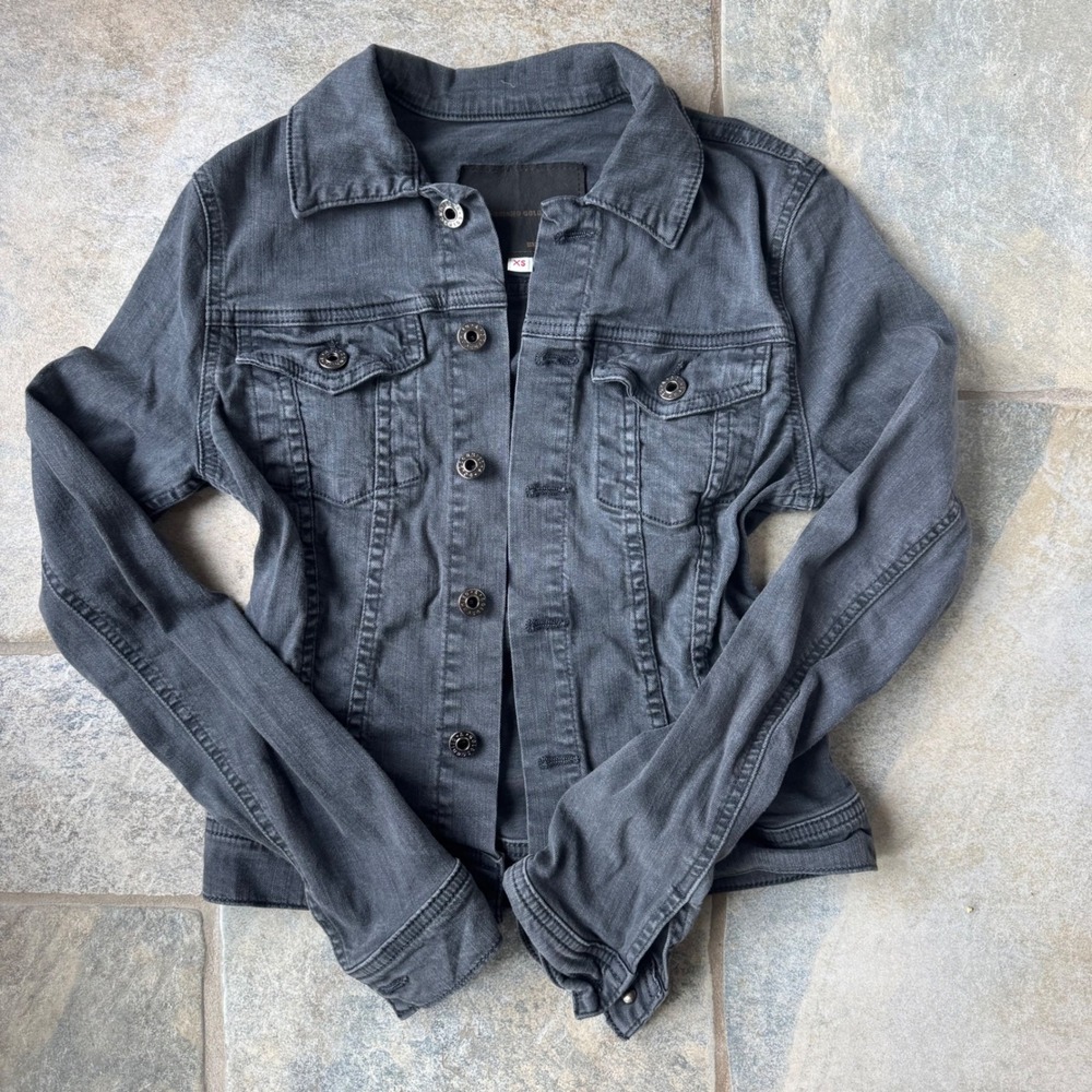AG Adriano Goldschmied The Robyn Denim Jacket XS Stretch Fit Bloomingdale's Excl